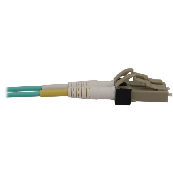 Eaton Tripp Lite Series 400G Multimode 50/125 OM3 Switchable Fiber Optic Cable (Duplex LC-PC M/M), LSZH, Aqua, 1 m (3.3 ft.) - Image 4