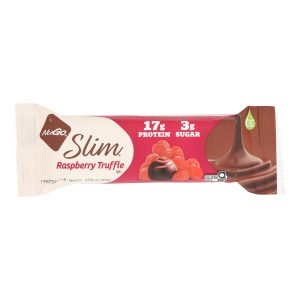 NuGO Nutrition Bar - Slim Raspberry Truffle - 1.59 oz - Case of 12