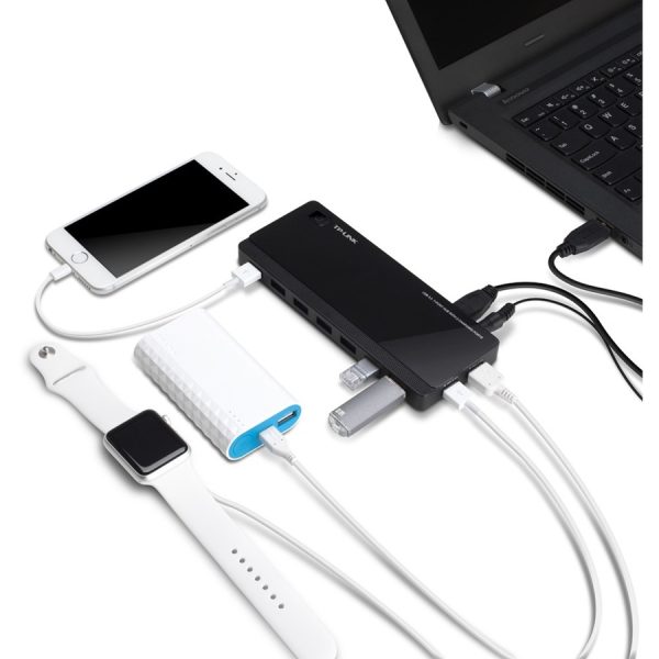 TP-Link UH720 - Powered USB Hub 3.0 with 7 USB 3.0 Data Ports and 2 Smart Charging USB Ports - Image 4