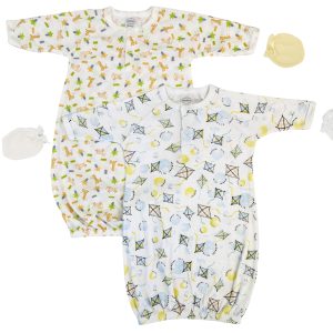 Unisex Newborn Baby 4 Piece Gown Set Nc_0748