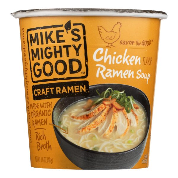 Mike's Mighty Good Chicken Ramen Soup - Case of 6 - 1.6 OZ - Image 3