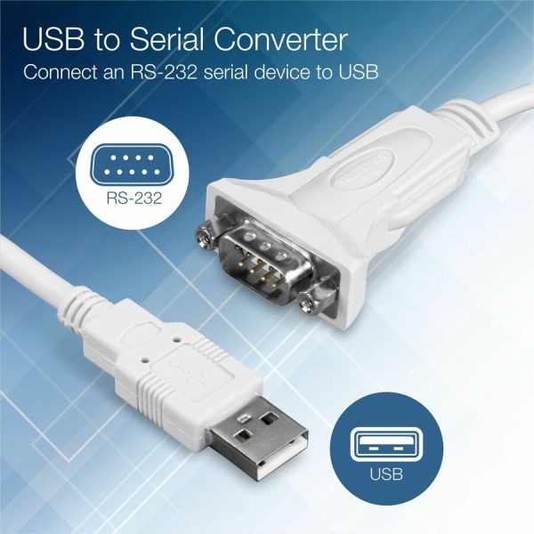 TRENDnet USB to Serial Adapter, TU-S910, 3m (10 Feet), USB to RS-232 Serial Converter, Windows and Mac Compatible, White - Image 5