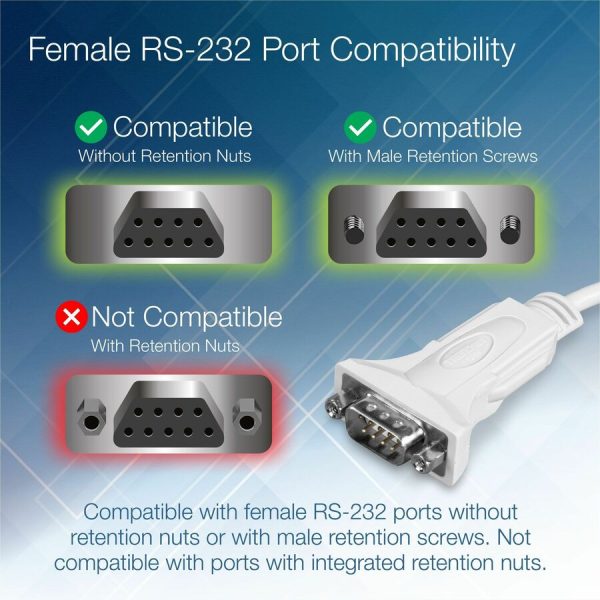 TRENDnet USB to Serial Adapter, TU-S910, 3m (10 Feet), USB to RS-232 Serial Converter, Windows and Mac Compatible, White - Image 6