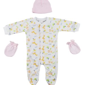 Sleep-n-play, Cap And Mittens - 3 Pc Set Cs_0034