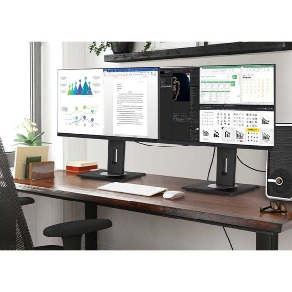 ViewSonic VG2456 24 Inch 1080p Monitor with USB C 3.2, Docking Built-In Gigabit Ethernet and 40 Degree Tilt Ergonomics for Home and Office - Image 7