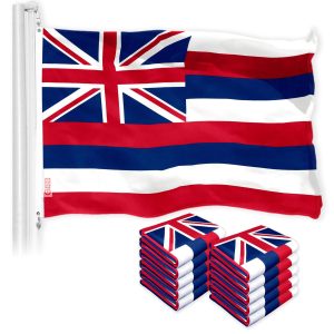 Hawaii HI State Flag 3x5 Ft 10-Pack 150D Printed Polyester By G128