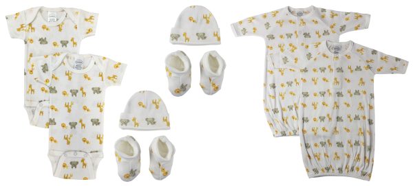 Unisex Newborn Baby 8 Pc  Sets Nc_0696