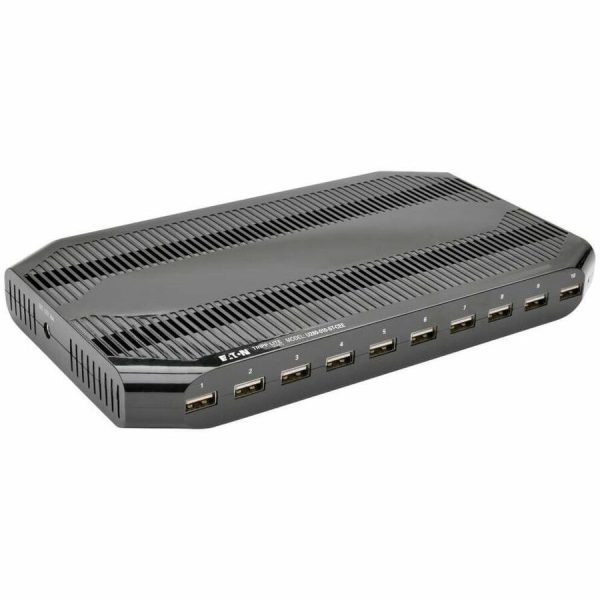 Eaton Tripp Lite Series 10-Port USB Charging Station with Adjustable Storage, 12V 8A (96W) USB Charger Output, Schuko Power Cord - Image 3