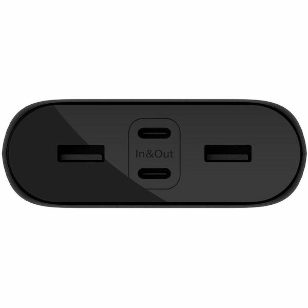 Belkin 32W 4-port USB Power Bank - 26K mAh - 2xUSB-A (12W), 2xUSB-C (20W) - Portable Charger - w/ USB-C to USB-C Cable - Black - Image 2