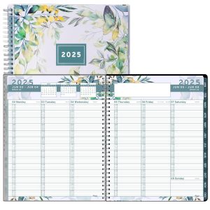 2025 Appointment Book & Planner   6.5 x 8.5 inches Large Tabbed Daily Hourly Weekly Planner Calendar & Schedule Book 15 Minute time Slots Business & Personal Planner Jan 2025  Dec 2025  Floral