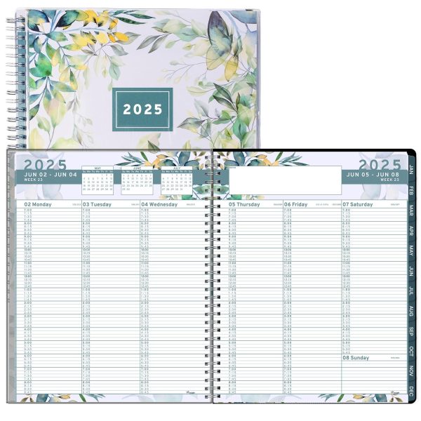 2025 Appointment Book & Planner   6.5 x 8.5 inches Large Tabbed Daily Hourly Weekly Planner Calendar & Schedule Book 15 Minute time Slots Business & Personal Planner Jan 2025  Dec 2025  Floral