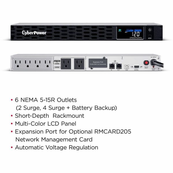 CyberPower CP500PFCRM1U PFC Sinewave UPS Systems - Image 2