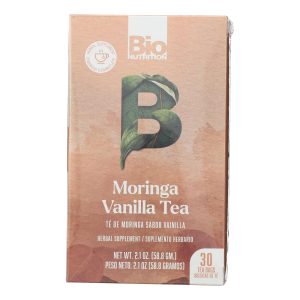 Bio Nutrition - Tea Vanilla Moringa - 1 Each-30 CT