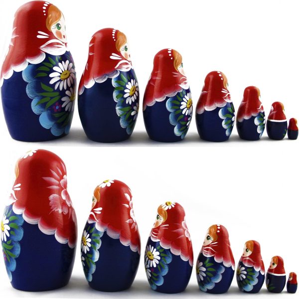 Matryoshka Matrioskas   7 Russian Nesting Dolls for Kids   Babushka Matruska Toy Figure - Image 2