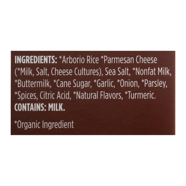 Lundberg Family Farms Risotto Alfredo - Parmesan Cheese - Case of 6 - 5.5 oz. - Image 2