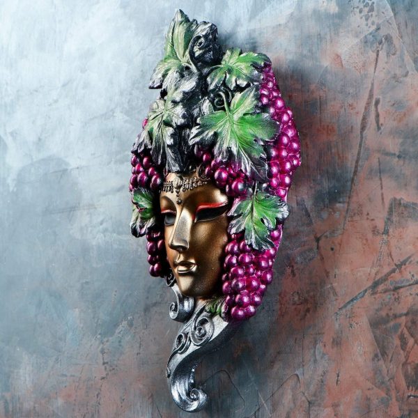 AEVVV Decorative Mask Italian Style Wall Hanging Decor   Wall Decor Masks Grape Ornament - Image 3