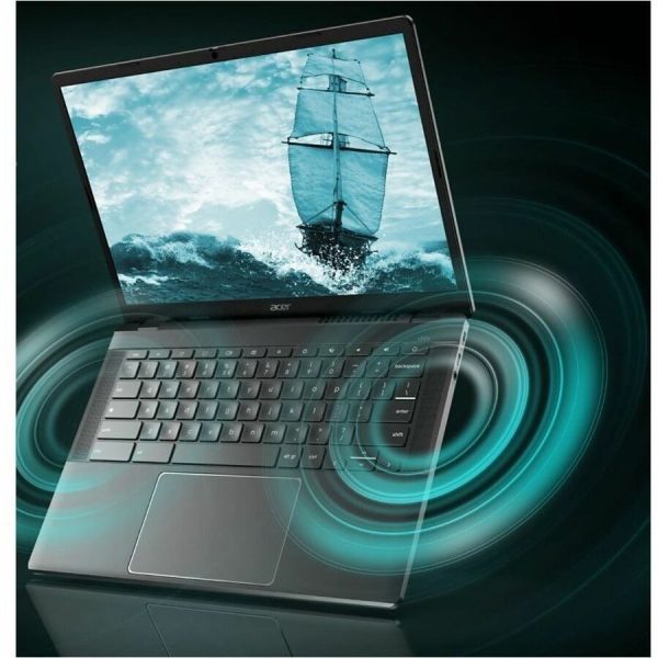 Acer Chromebook Plus 514 CBE574-1T-R7WJ 14" Touchscreen Chromebook - WUXGA - AMD Ryzen 3 7320C - 8 GB - 256 GB SSD - English (US) Keyboard - Iron - Image 4