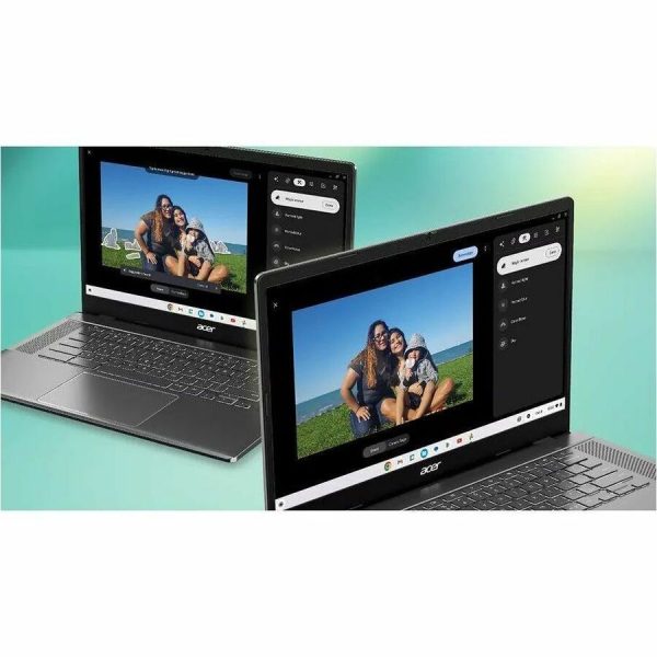 Acer Chromebook Plus 514 CBE574-1T-R7WJ 14" Touchscreen Chromebook - WUXGA - AMD Ryzen 3 7320C - 8 GB - 256 GB SSD - English (US) Keyboard - Iron - Image 7