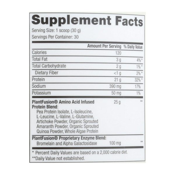 Plantfusion - Complete Protein - Chocolate - 2 lbs. - Image 3
