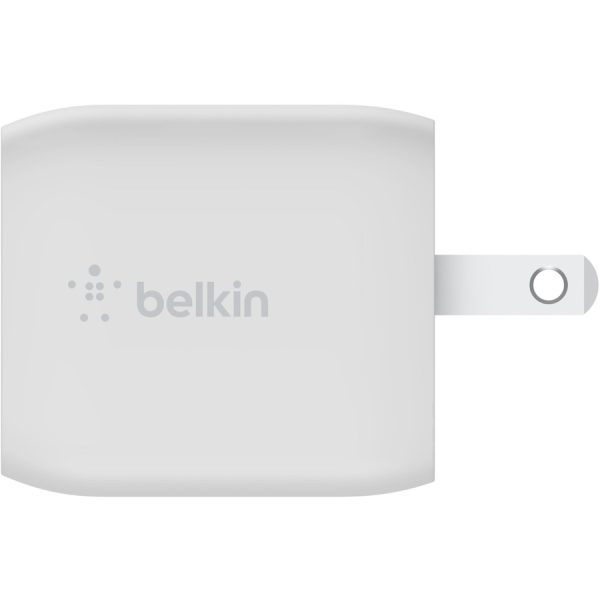 Belkin BoostCharge Pro Dual USB-C GaN Wall Charger with PPS 45W Laptop Chromebook Charging - Power Adapter - Image 3