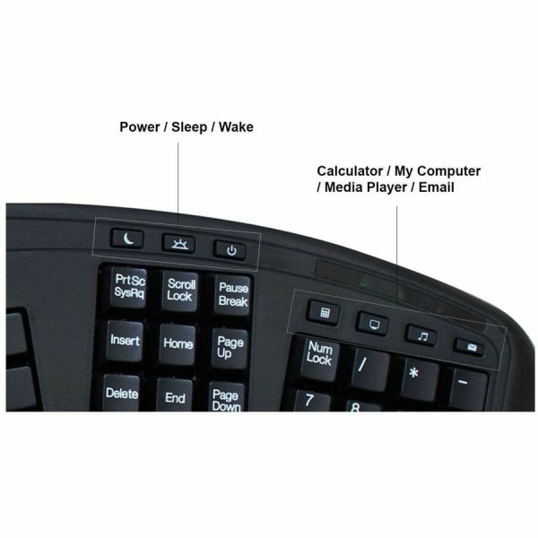 Adesso Tru-Form Ergonomic Touchpad Keyboard - Image 3