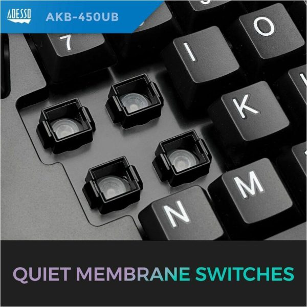Adesso Tru-Form Ergonomic Touchpad Keyboard - Image 7