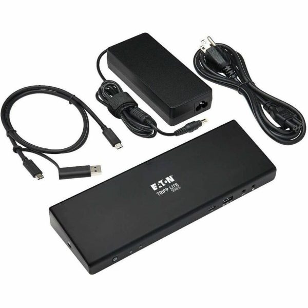 Eaton Tripp Lite Series USB-C Dock, Dual Display - 5K 60 Hz DP, 4K 60 Hz HDMI, USB 3.x (5Gbps), USB-A/C Hub, GbE, 85W PD Charging - Image 9