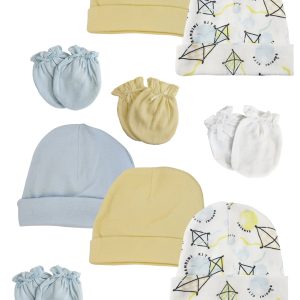 Baby Boys Caps And Mittens (pack Of 12) Nc_0349