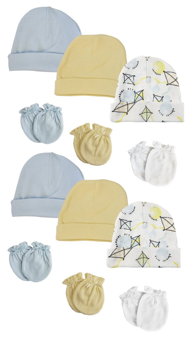 Baby Boys Caps And Mittens (pack Of 12) Nc_0349