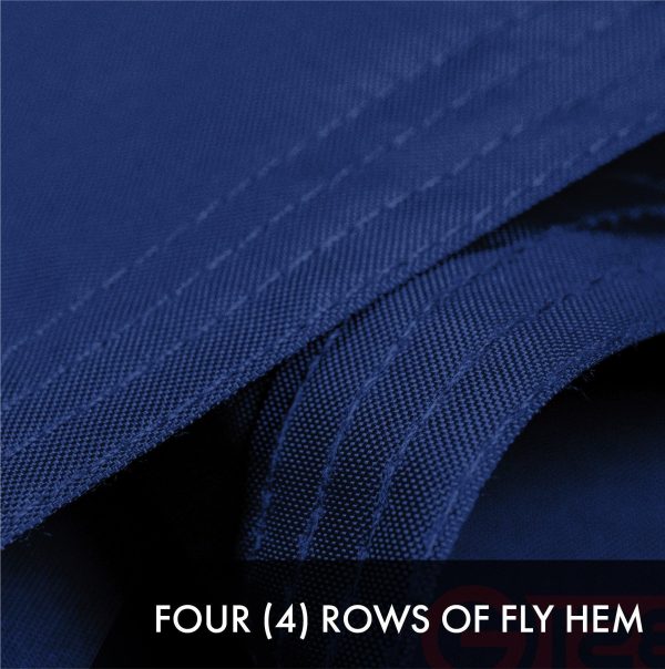 G128 5 Pack: Indiana IN State Flag | 2x3 Ft | ToughWeave Series Embroidered 300D Polyester | Embroidered Design, Indoor/Outdoor, Brass Grommets - Image 5