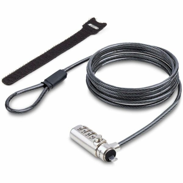 StarTech.com Slim Lock Nano Slot Compatible, 6.6ft (2m) Combination Locking Cable, Desk Anti-Theft Security For Laptop/Notebook Computer - Image 4