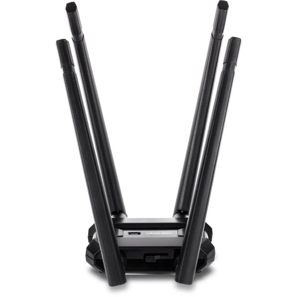 TRENDnet AC1900 High Power Dual Band Wireless USB Adapter, TEW-809UB, Stream 4K HD Video, Windows-Mac OS Compatible, USB 3.0 to USB Type A, Black - Image 2