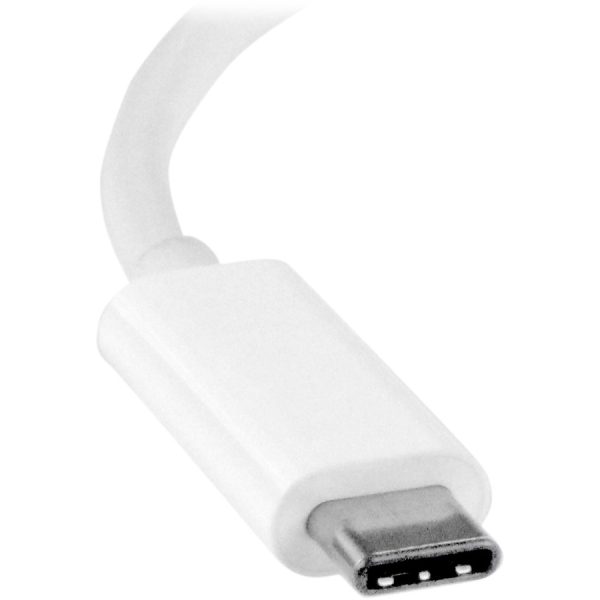 StarTech.com USB C to DVI Adapter - White - Thunderbolt 3 Compatible - 1920x1200 - USB-C to DVI Adapter for USB-C devices such as your 2018 iPad Pro - DVI-I Converter - Image 3