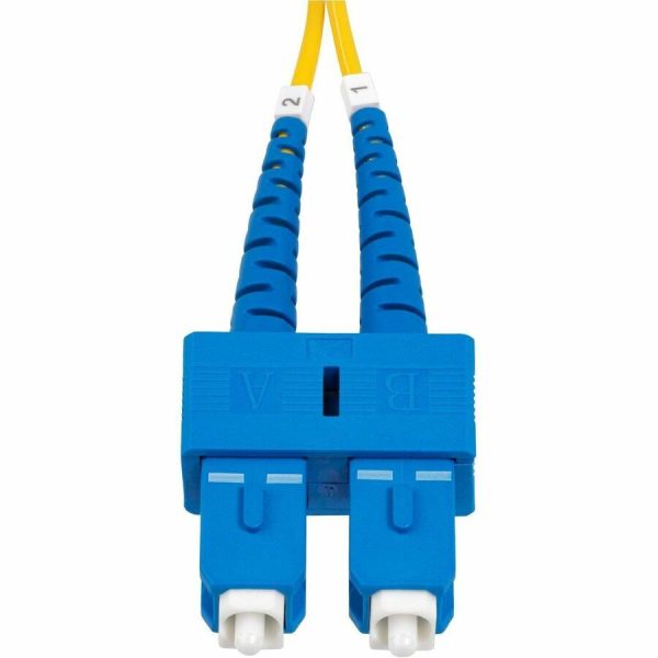StarTech.com 1m (3.3ft) SC to SC (UPC) OS2 Single Mode Duplex Fiber Optic Cable, 9/125, 40G/100G, Low Insertion Loss, LSZH Jumper Cord - Image 4