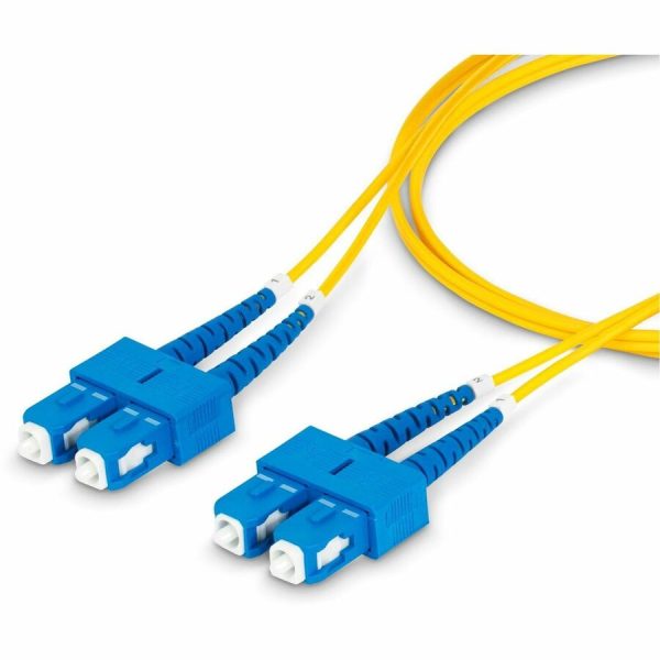 StarTech.com 1m (3.3ft) SC to SC (UPC) OS2 Single Mode Duplex Fiber Optic Cable, 9/125, 40G/100G, Low Insertion Loss, LSZH Jumper Cord - Image 5