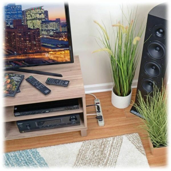 Eaton Tripp Lite Series Protect It! 6-Outlet Surge Protector, 15 ft. Cord, 790 Joules, Diagnostic LED, Light Gray Housing - Image 3