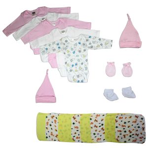 Newborn Baby Girl 17 Pc  Baby Shower Gift Set Ls_0062