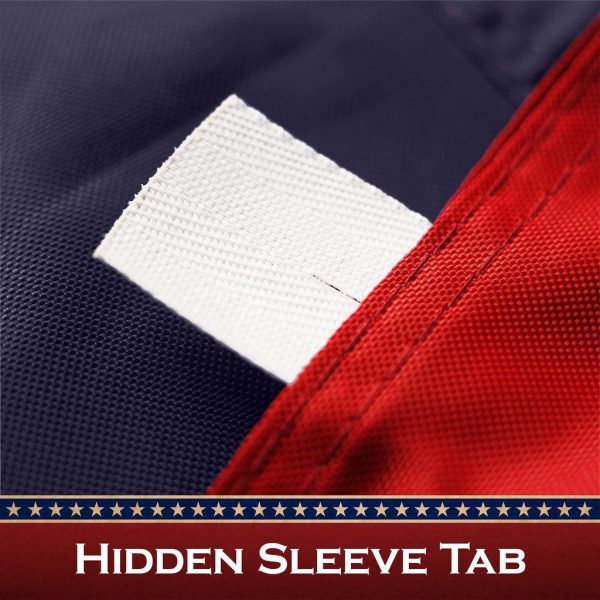 G128 2 Pack: Betsy Ross Tea-Stained Flag | 1x1.5 Ft | ToughWeave Pro Series Pole Sleeve Embroidered 420D Polyester | Historical Flag, Embroidered Design, High Quality, NO Flagpole Included - Image 6