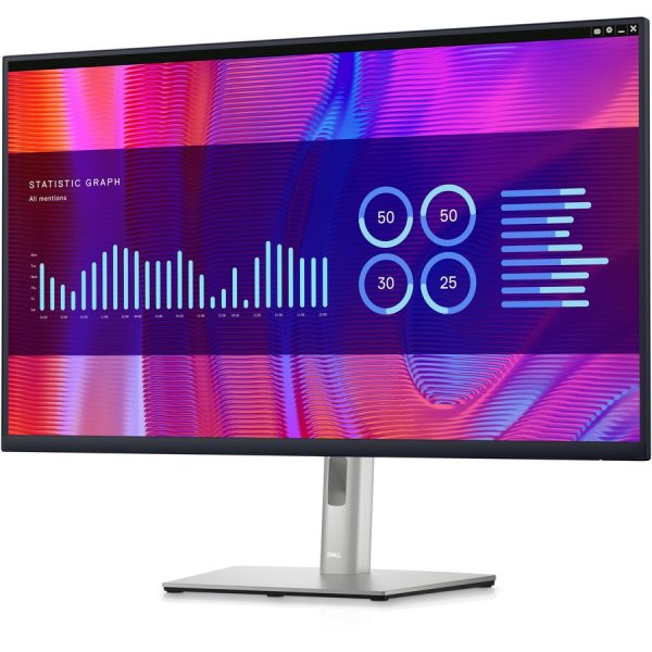 Dell P3223DE 32" Class QHD LCD Monitor - 16:9 - Black, Silver - Image 2
