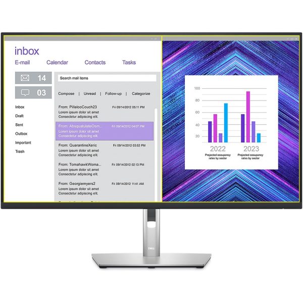 Dell P3223DE 32" Class QHD LCD Monitor - 16:9 - Black, Silver - Image 6