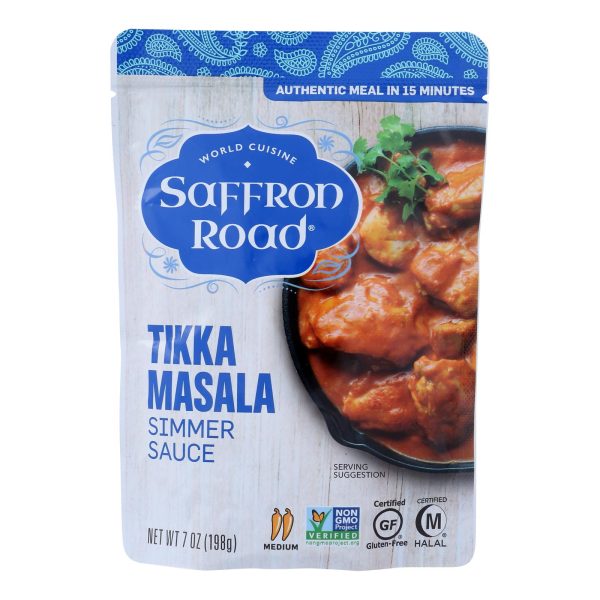Saffron Road Simmer Sauce - Tikka Masala - Case of 8 - 7 Fl oz. - Image 3