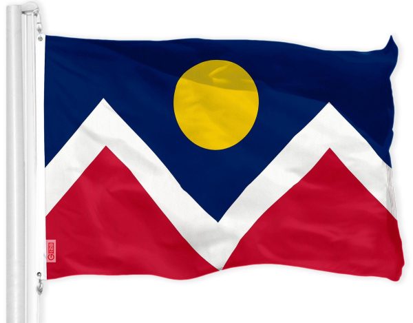 G128 Denver City Flag | 3x5 feet | Printed 150D Quality Polyester