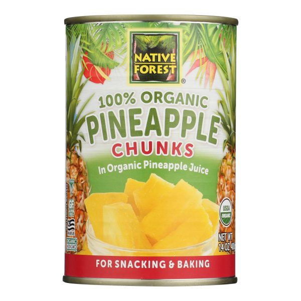 Native Forest Organic Chunks - Pineapple - Case of 6 - 14 oz. - Image 3