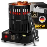 Multipurpose Electric Charcoal Starter   800W Electric Charcoal Burner ETL Approved Electric Stove   Coconut Charcoal Lighters with Tongs   800W Hot Plate Electric   304 Stainless Steel Coiled Burner