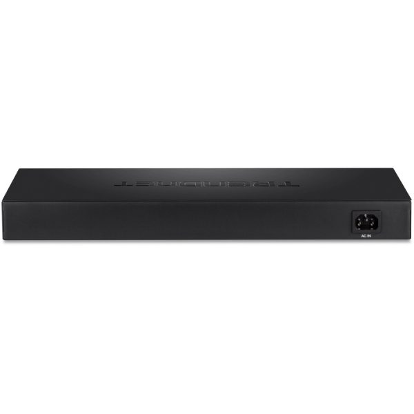 TRENDnet 24-Port Unmanaged Gigabit 10/100/1000 Mbps GREENnet Switch, 24 x Gigabit RJ-45 Ports, 48 Gbps Switch Fabric, Fanless, Metal Housing, Rack Mountable, Lifetime Protection, Black, TEG-S24G - Image 3