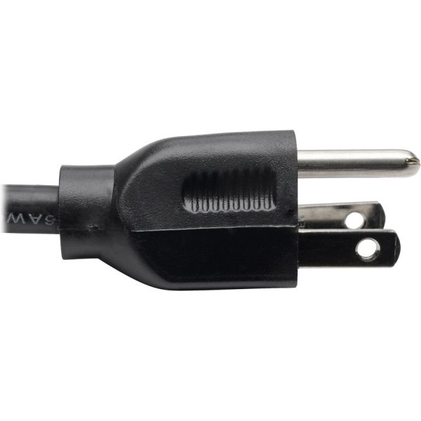 Eaton Tripp Lite Series Extension Cord Y Splitter, NEMA 5-15P to 2x NEMA 5-15R - 13A, 120V, 16 AWG, 18-in. (45.72 cm), Black - Image 6