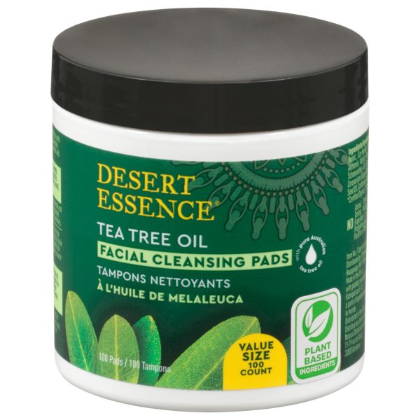 Desert Essence - Face Clns Pads Ttree Oil - 1 Each-100 CT