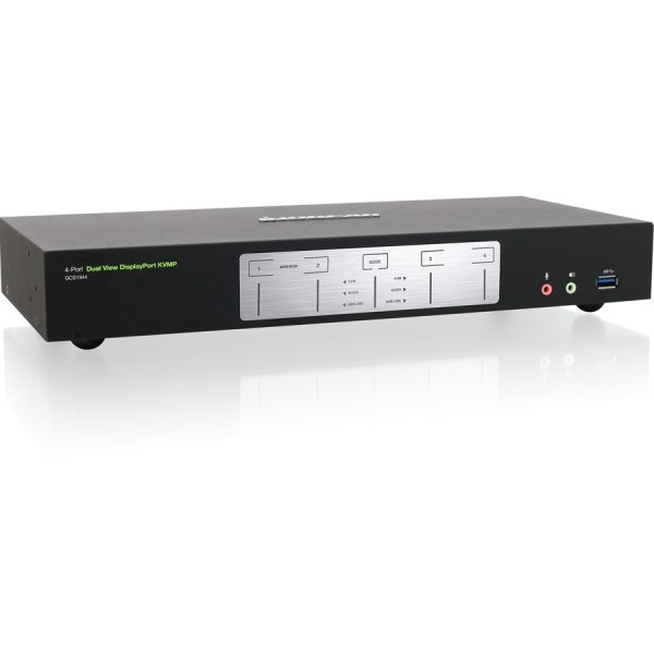 IOGEAR 4-Port 4K Dual View DisplayPort KVMP with USB 3.0 Hub and Audio (TAA) - Image 4