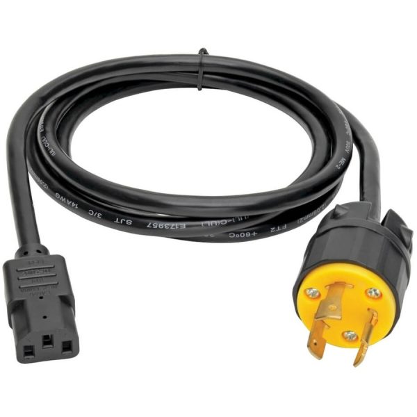 Eaton Tripp Lite Series Computer Power Cord, NEMA L6-20P to C13 - Heavy-Duty, 15A, 250V, 14 AWG, 6 ft. (1.83 m), Black - Image 2