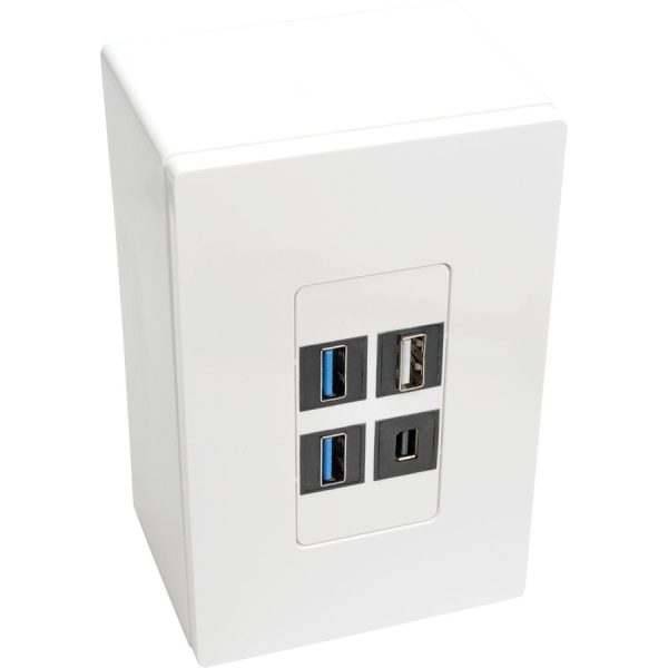 Eaton Tripp Lite Series Single-Gang Surface-Mount Back Box, White, TAA - Image 3